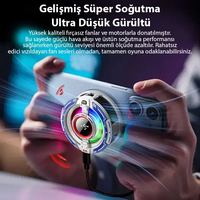 MEMO CX16 iOS Android Soğutucu 15W15W Manyetik RGB Telefon Soğutu MEMO CX16 iOS Android Soğutucu 15W15W Manyetik RGB Telefon Soğutu
