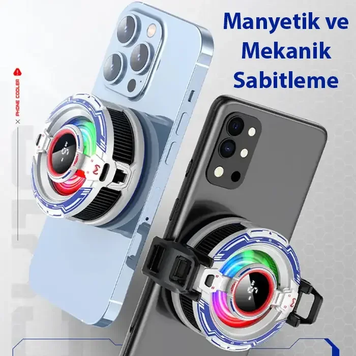 MEMO CX16 iOS Android Soğutucu 15W15W Manyetik RGB Telefon Soğutu MEMO CX16 iOS Android Soğutucu 15W15W Manyetik RGB Telefon Soğutu