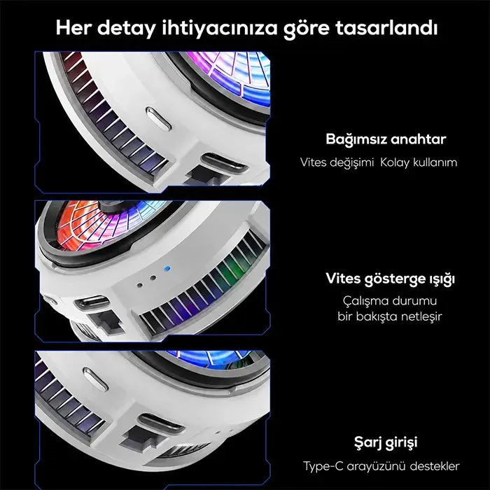 Memo CX20 iOS Android Soğutucu 20W Manyetik RGB Telefon Soğutucu Memo CX20 iOS Android Soğutucu 20W Manyetik RGB Telefon Soğutucu Fiyatı, Yorumları ve Özellikleri