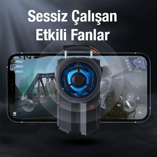 MEMO DL-A5 Cep Telefonu Soğutma Fanı Gamer Oyuncu Radyatör Soğutu