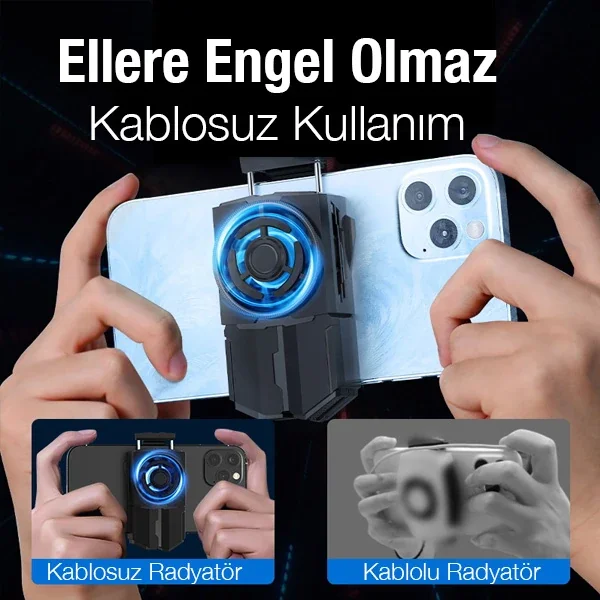 MEMO DL-A5 Cep Telefonu Soğutma Fanı Gamer Oyuncu Radyatör Soğutu