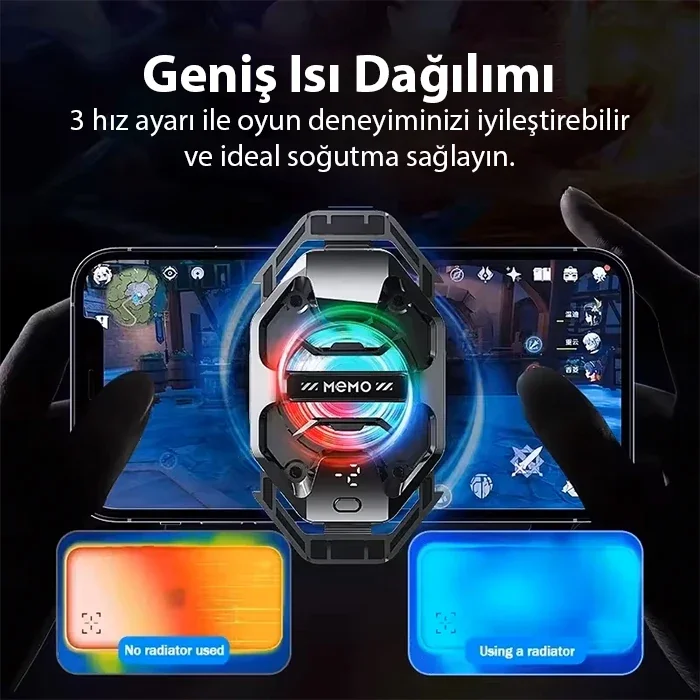 MEMO DL20 AI Yarı İletken Dondurucu Arka Klipsli Soğutma Radyatör