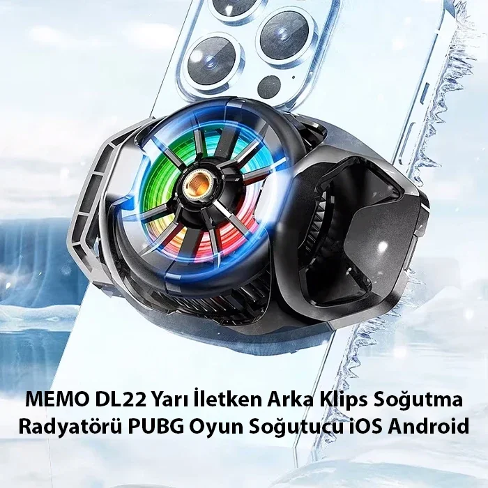 MEMO DL22 Yarı İletken Arka Klips Soğutma Radyatörü PUBG Oyun Soğutucu iOS Android-1852 MEMO DL22 Yarı İletken Arka Klips Soğutma Radyatörü PUBG Oyun Soğutucu iOS Android-1852