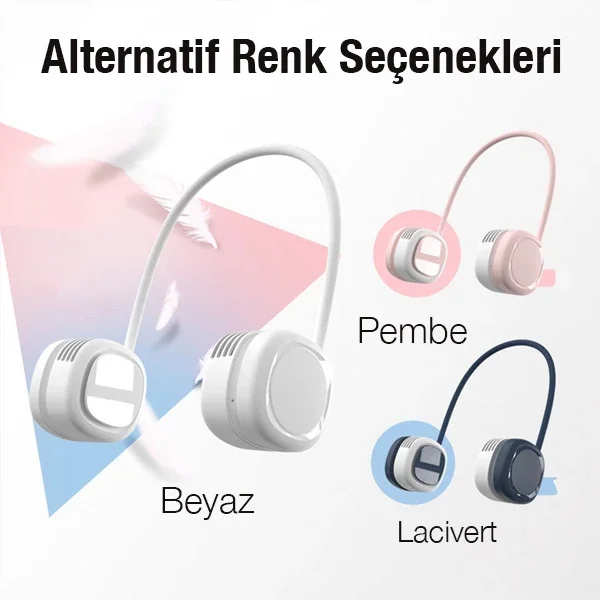 MEMO G02 Boyun Askılıklı Mini Fan Taşınabilir Şarjlı Soğutucu Boyun Fanı-1852 MEMO G02 Boyun Askılıklı Mini Fan Taşınabilir Şarjlı Soğutucu Boyun Fanı-1852