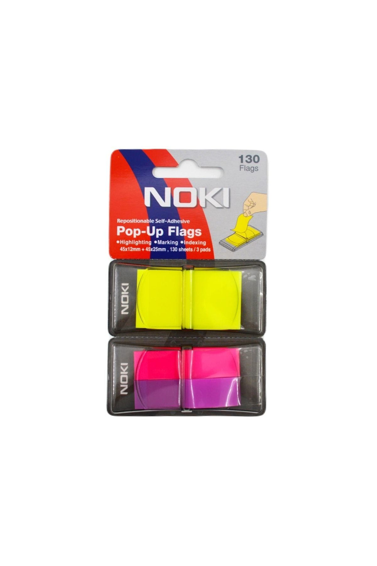 Noki Memo Pop-Up Flags Yapışkanlı İşaretleyici 130 Yaprak(26006B)