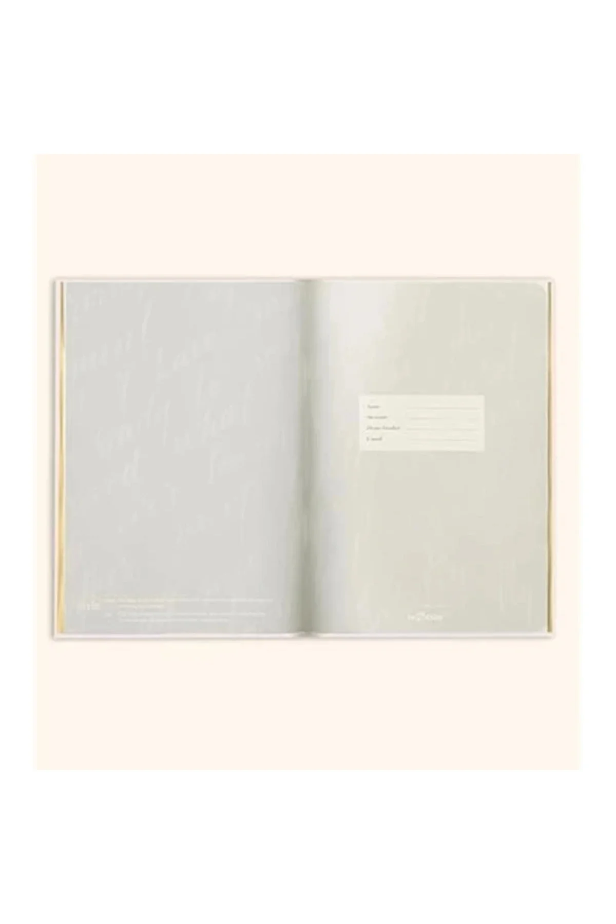 Memory Book Keten Hatıra Defteri Altın Kenarlı Anı Albümü Beyaz