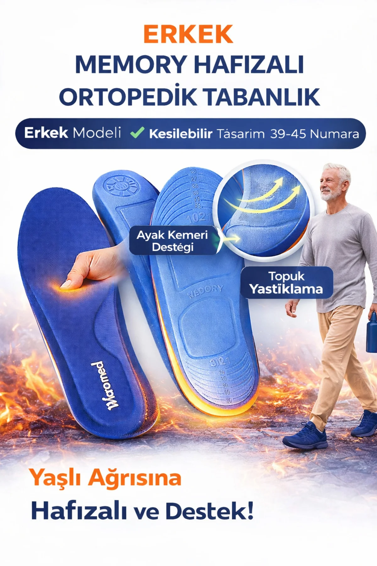 Memory Hafızalı Tabanlık – | Kesilebilir | 39–45 Numara - MT7040 Fiyatı, Yorumları ve Özellikleri