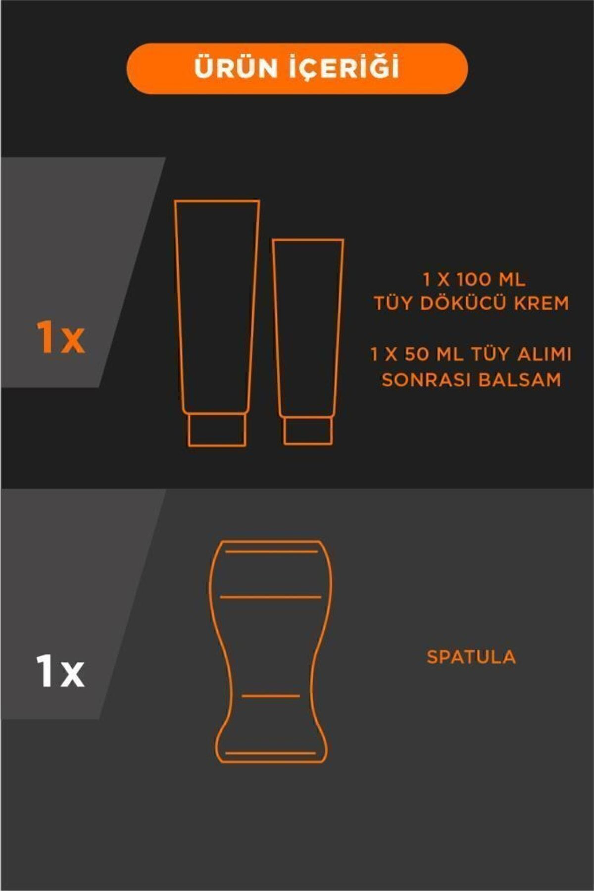 Men Erkek Özel Bölgeler İçin Tüy Dökücü Krem Seti Tüm Cilt Tipler