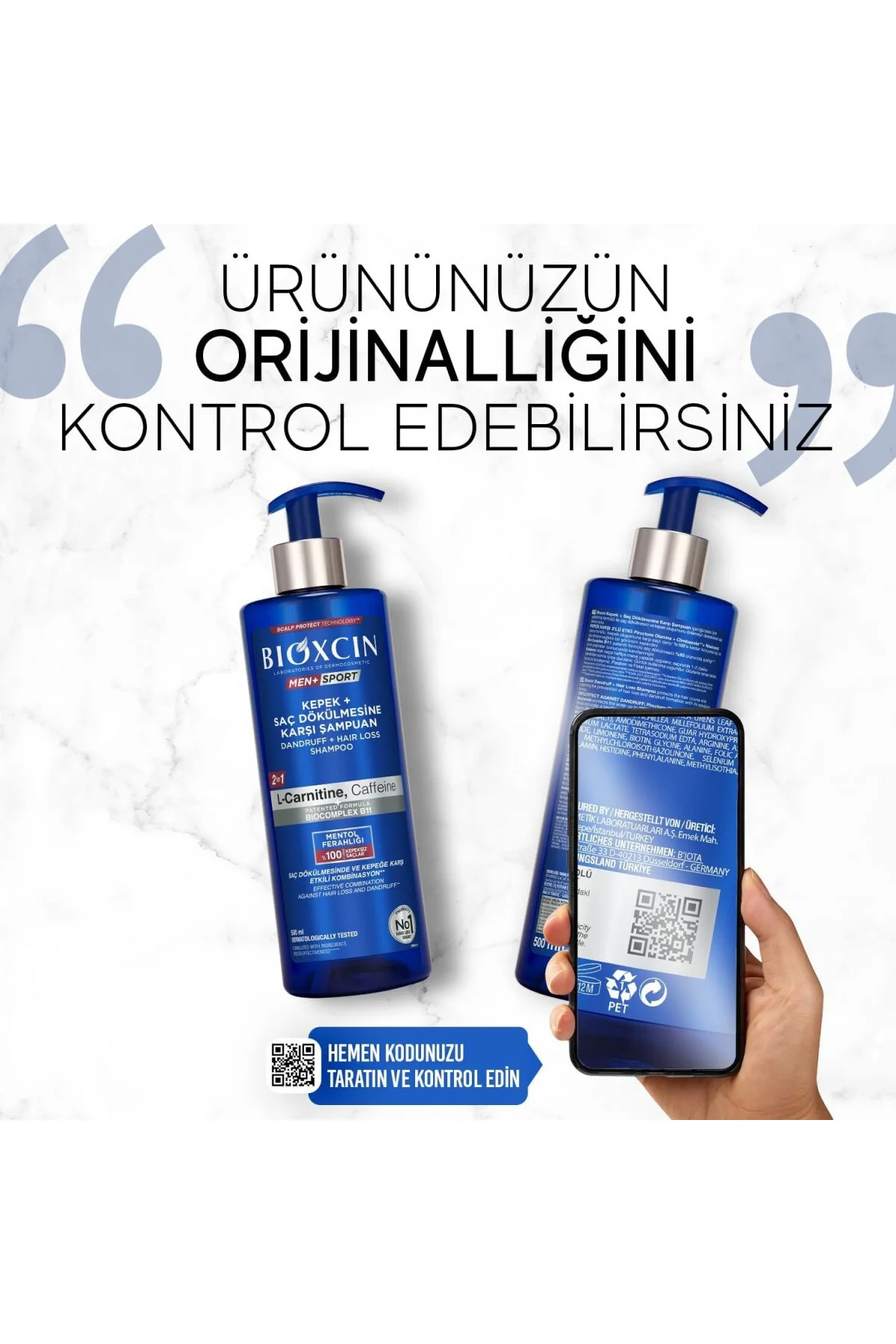 Men+ Sport Kepek + Saç Dökülmesine Karşı Şampuan | L-Carnitine, Kafein, BioComplex B Men+ Sport Kepek + Saç Dökülmesine Karşı Şampuan | L-Carnitine, Kafein, BioComplex B
