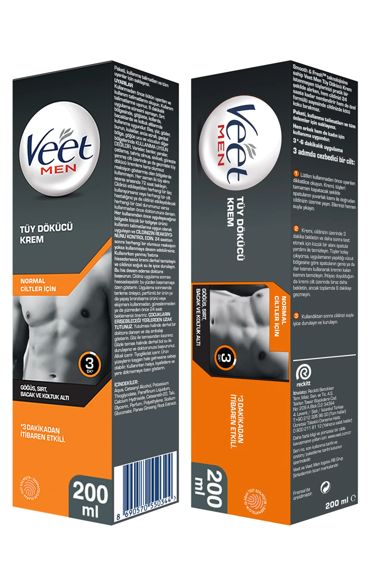 Men Tüy Dökücü Krem Normal Ciltler İçin 200 ml + Özel Bölgeler İçin Tüy Dökücü Krem Seti 100&50 ml Men Tüy Dökücü Krem Normal Ciltler İçin 200 ml + Özel Bölgeler İçin Tüy Dökücü Krem Seti 100&50 ml