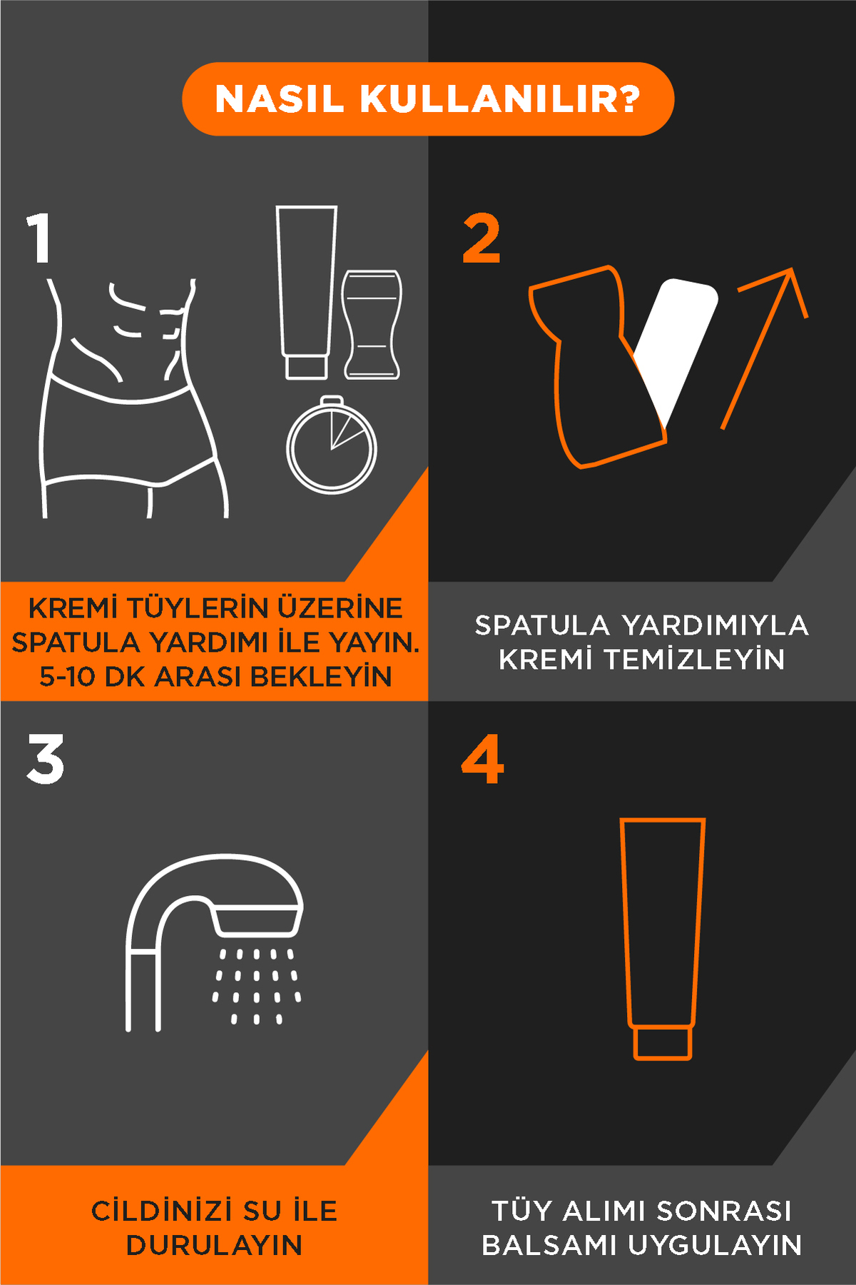 Men Tüy Dökücü Krem Normal Ciltler İçin 200 ml + Özel Bölgeler İç