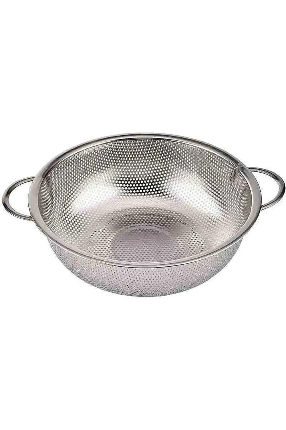 MenaShop Çift Kulplu Metal Süzgeç, Mutfak İçin 3 Farklı Boy (25 c