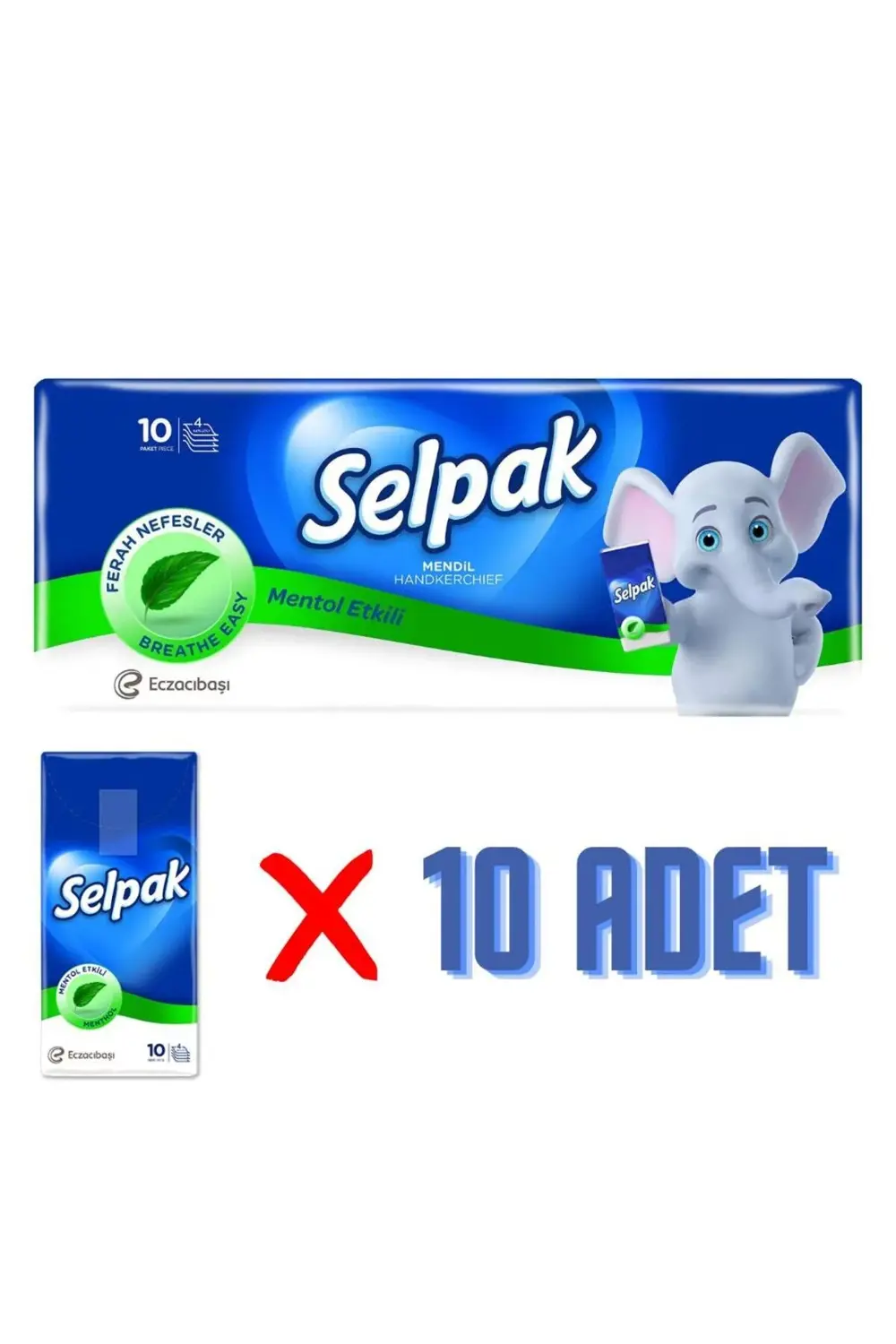 Mendil 10 Lu Paket - Mentollü