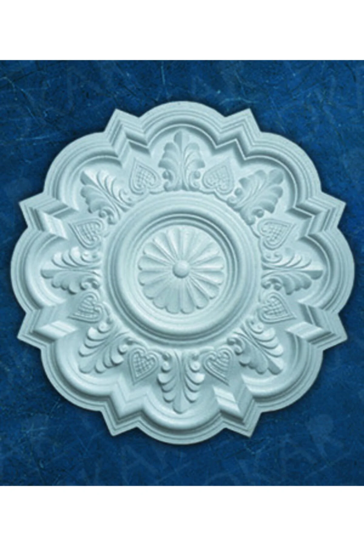 Menekşe Desenli Tavan Lamba Göbeği  66 cm