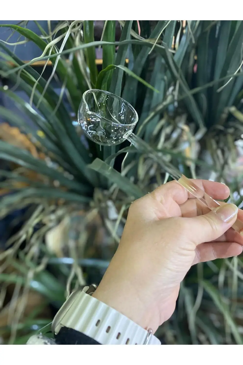 Mercan Borosilikat Cam Sos Kepçesi