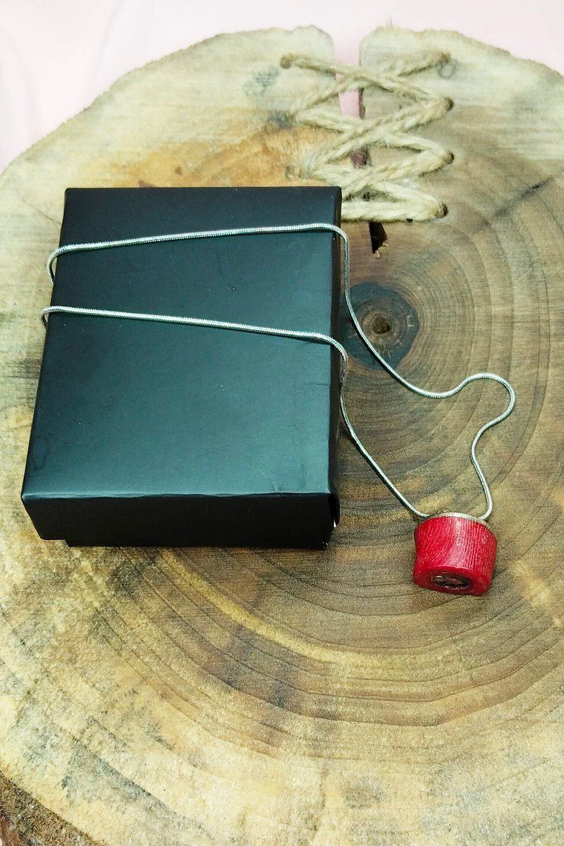 Mercan Doğal Taşı El Yapımı Kolye - 1.5 cm Uç, 20 cm Zincir, Kutulu Fiyatı, Yorumları ve Özellikleri