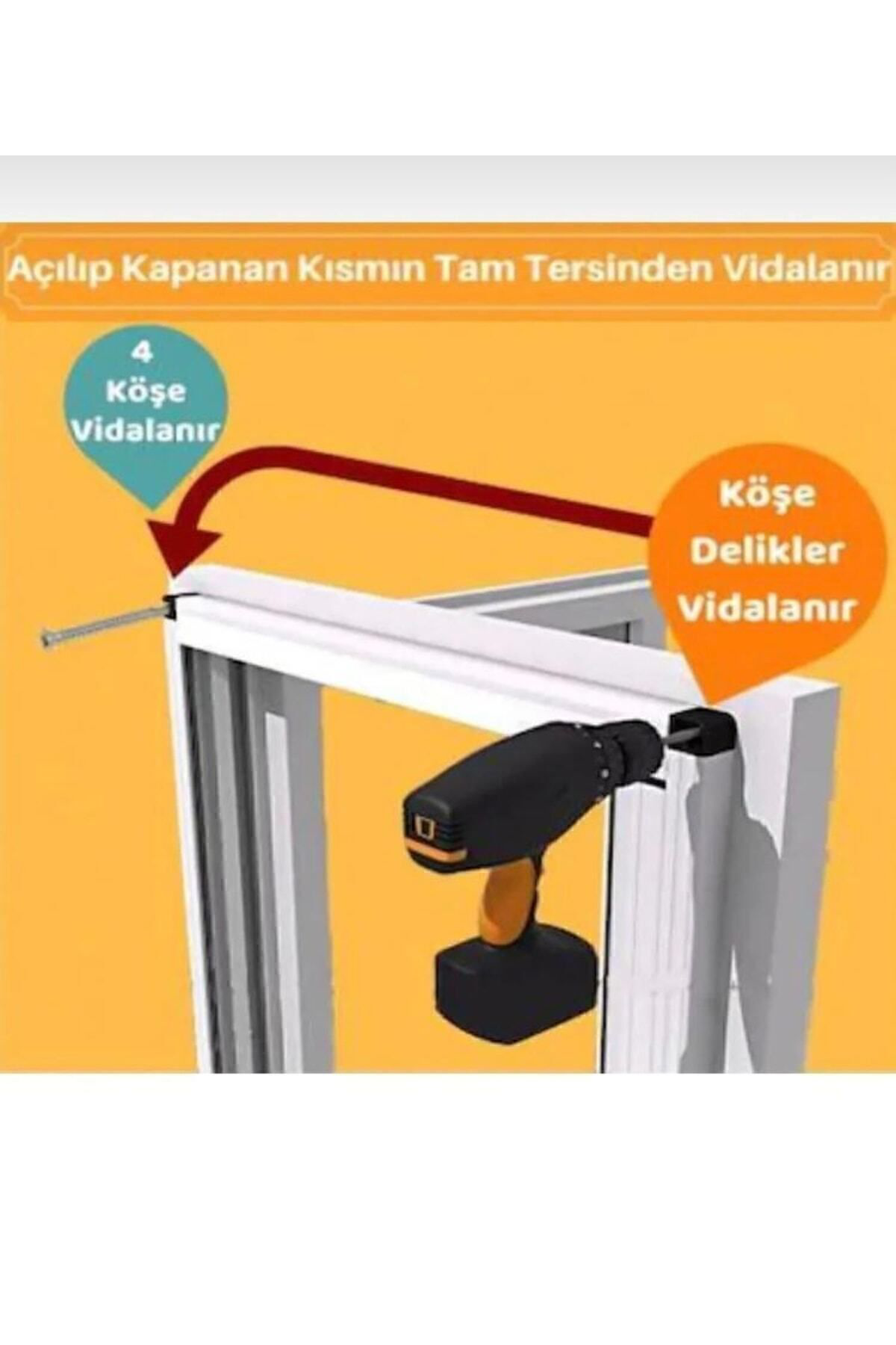 Mercan Plise Mercan-Plise Akordiyon Sürgülü Pencere Sineklikleri Özel Ölçülü İ