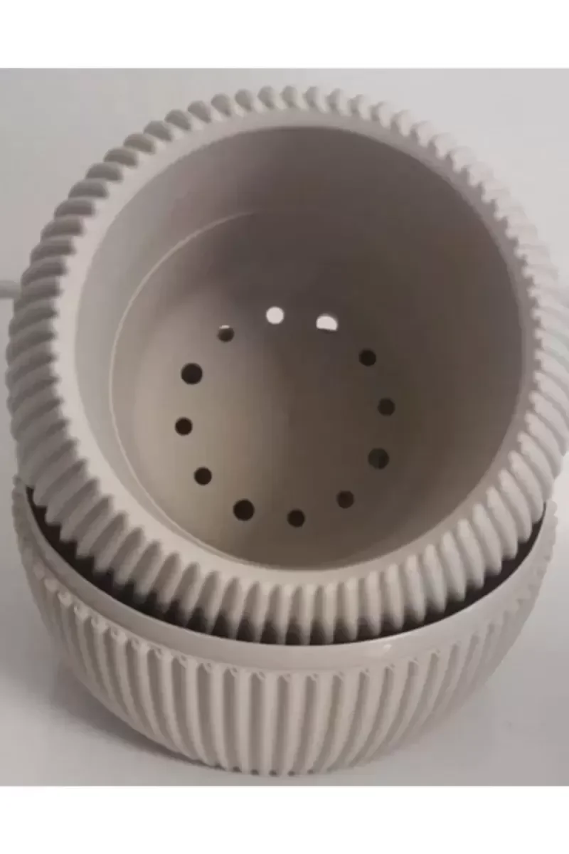Mercan Saksı 2 Numara 0,35 Litre Su Hazneli Dekoratif Kaktüs Suku