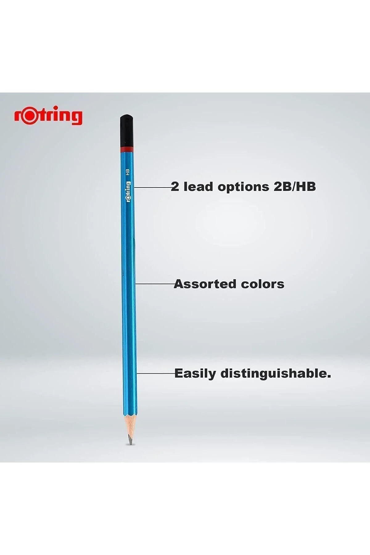Mercanlı Kurşun Kalem 12 li + Rotring Kırmızı Kopya Kalemi 12 li