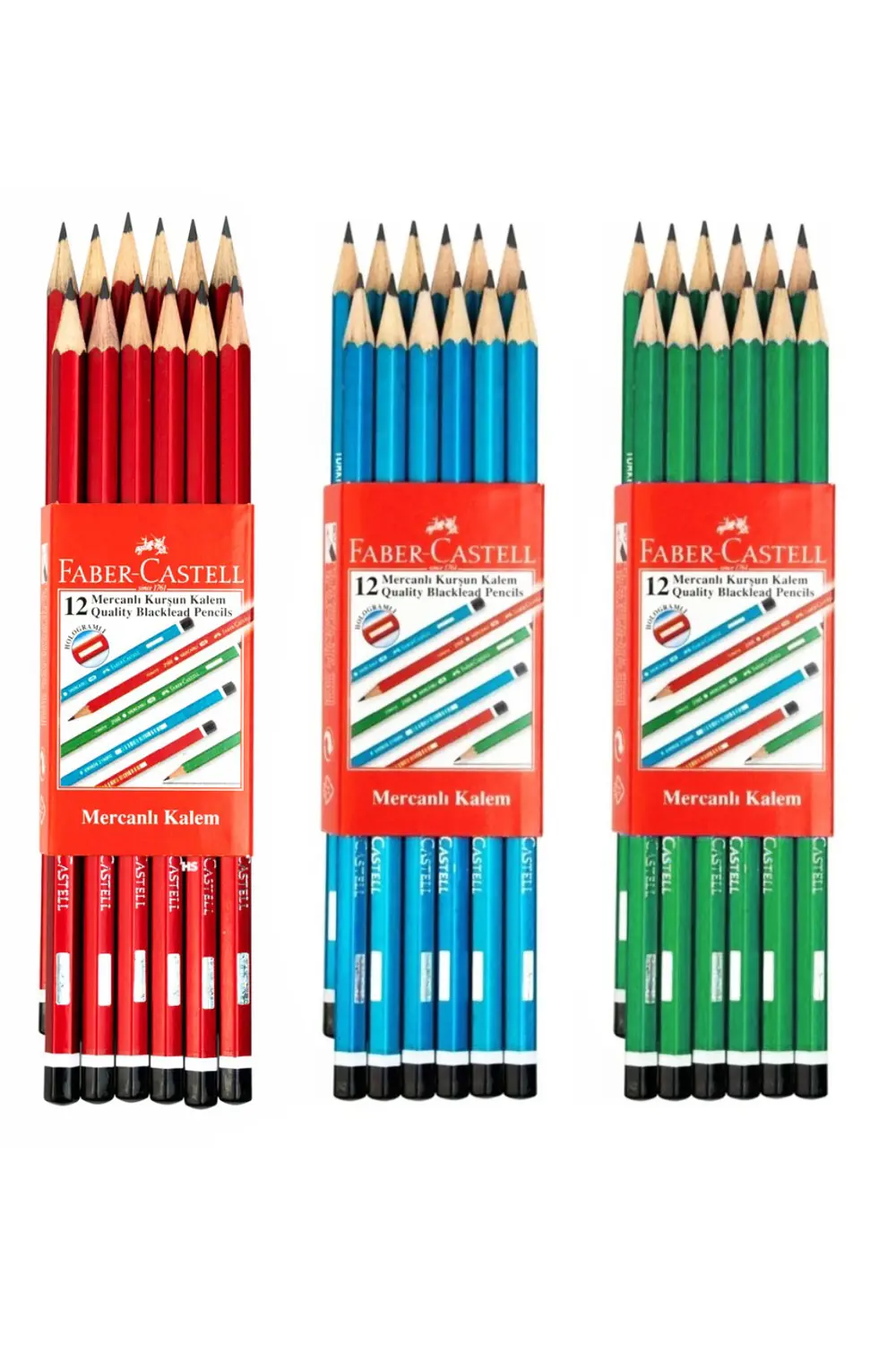 Mercanlı Kurşun Kalem - 12 Adet