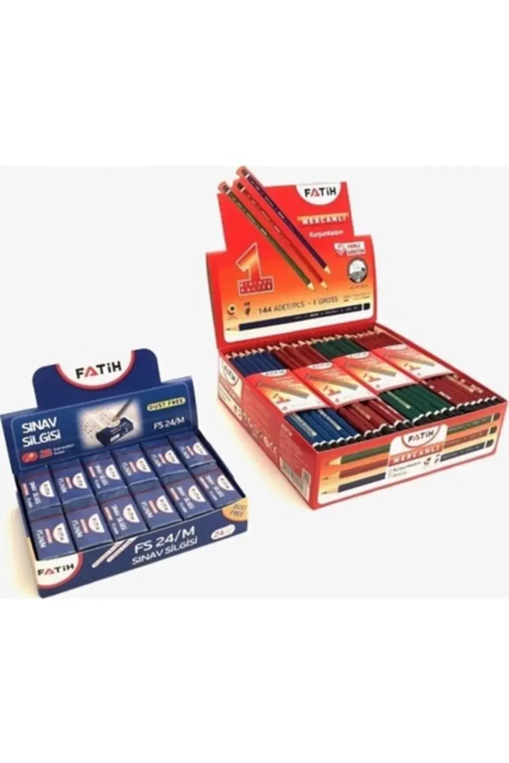 Mercanlı Kurşun Kalem 144'LÜ + Fs/24 Sınav Silgisi 24'lü