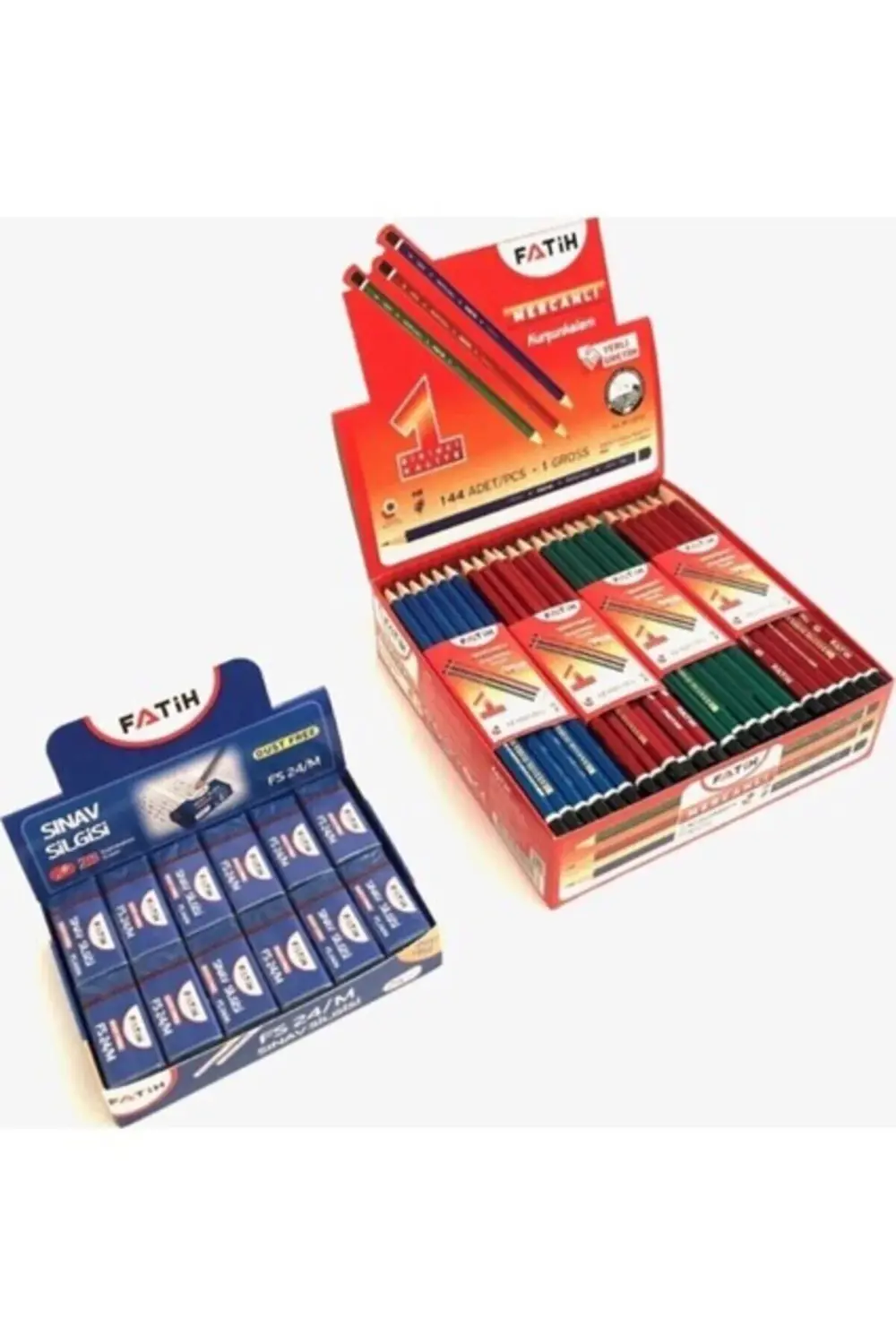 Mercanlı Kurşun Kalem 144'LÜ + Fs/24 Sınav Silgisi 24'lü