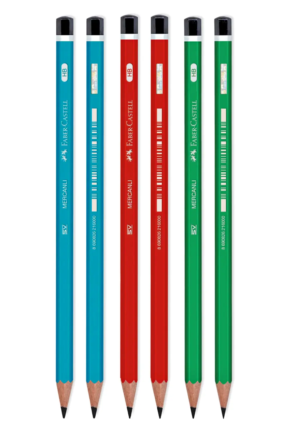 Mercanlı Kurşun Kalem - 6 Adet