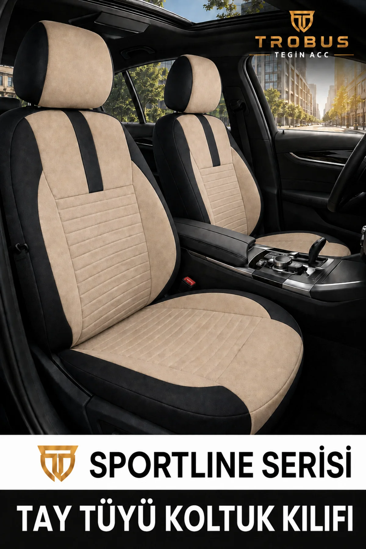 Mercedes 190 W201 1990 ve Sonrası Uyumlu Sportline Serisi Bej Siyah Ortopedik Tay Tüyü Koltuk Kılıfı Fiyatı, Yorumları ve Özellikleri