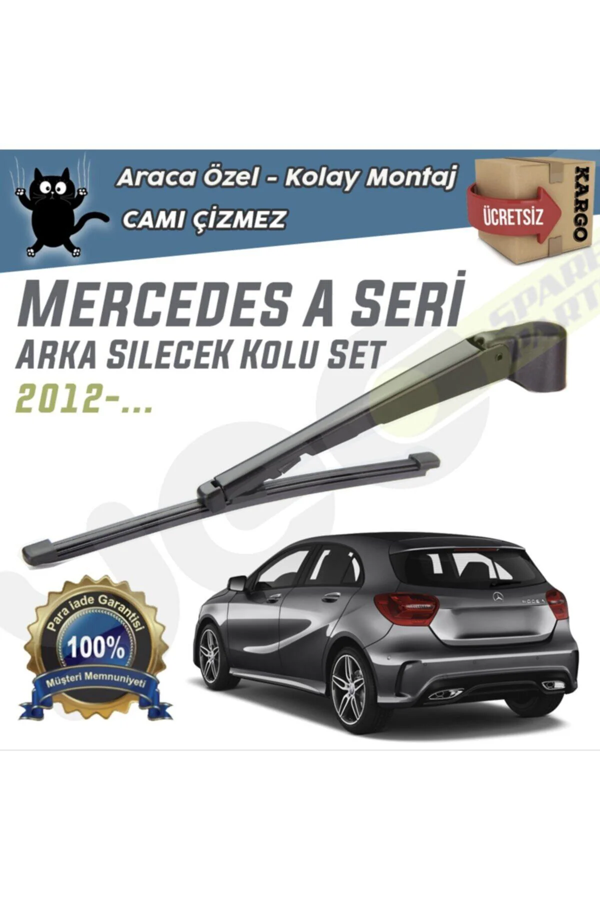 Mercedes A Serisi Arka Silecek Kolu Set 2012-..