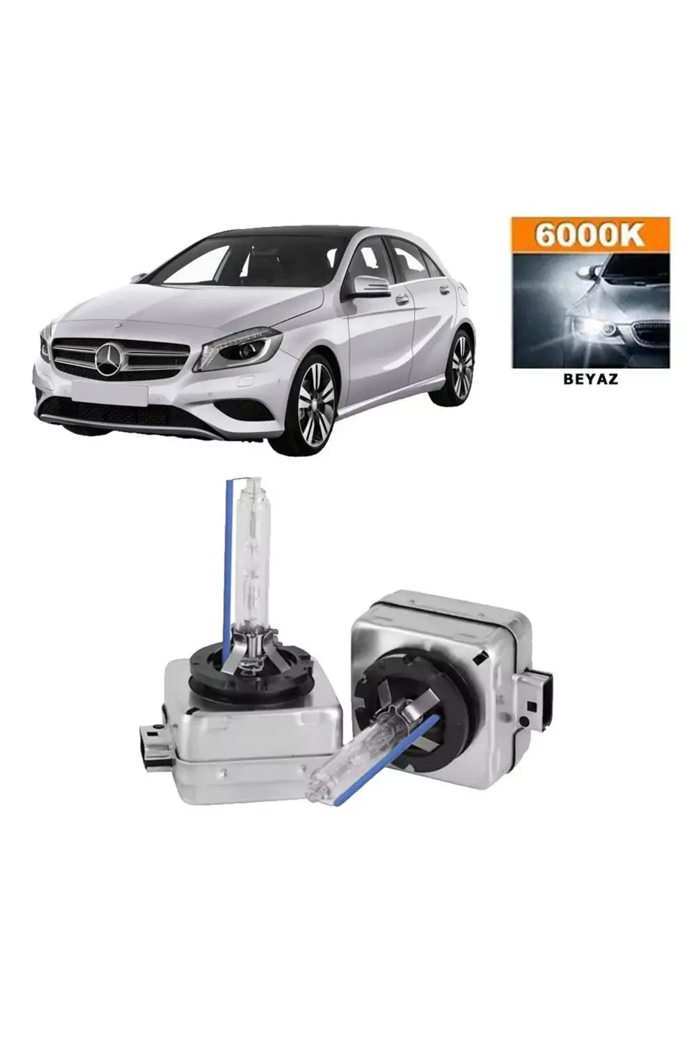 Mercedes A Serisi W176 2012-2018 Xenon D1S / D1R 6000K Beyaz HID 