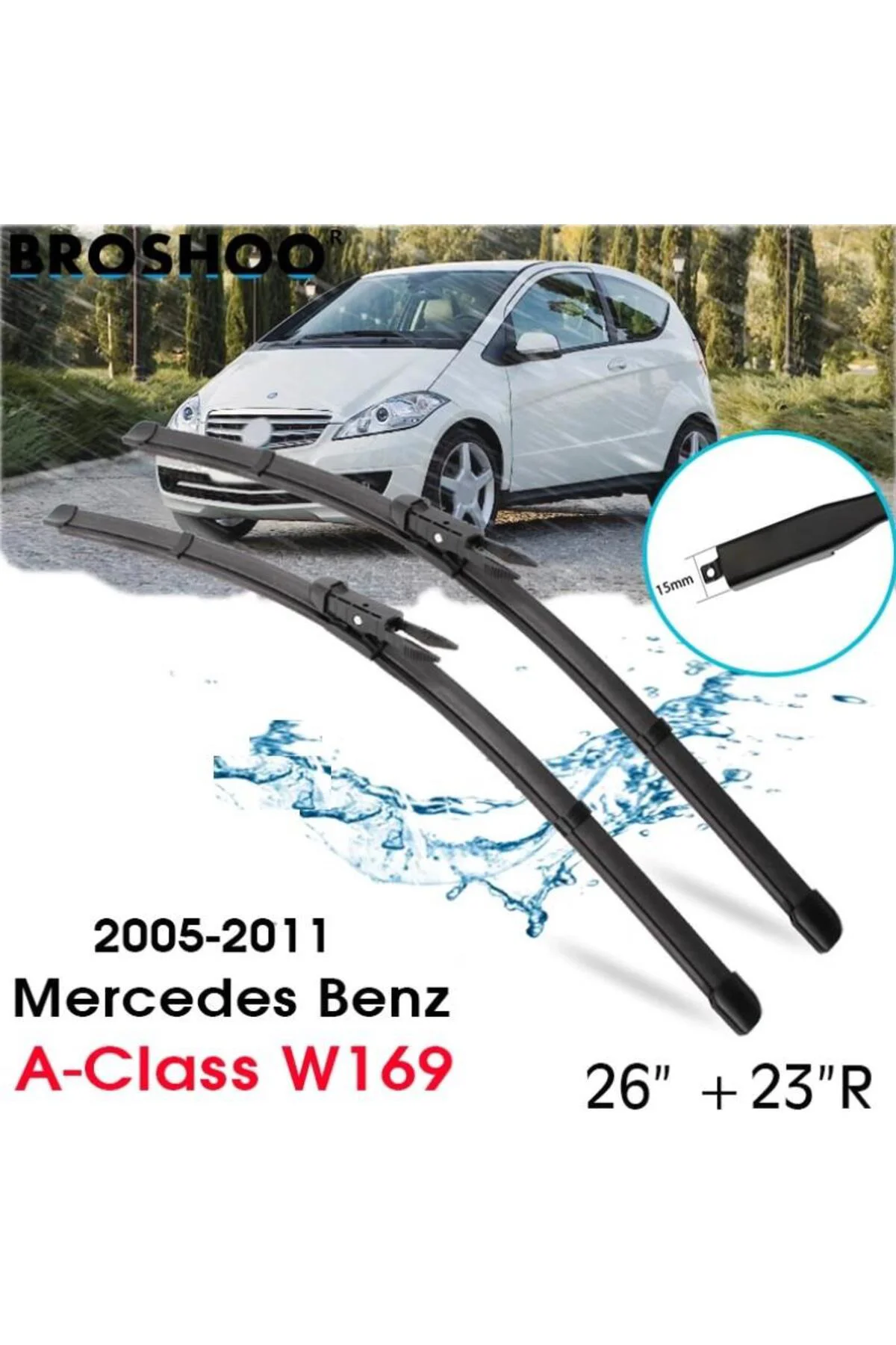 Mercedes A Serisi W169 Ön Cam Muz Silecek Takımı 2005--2011
