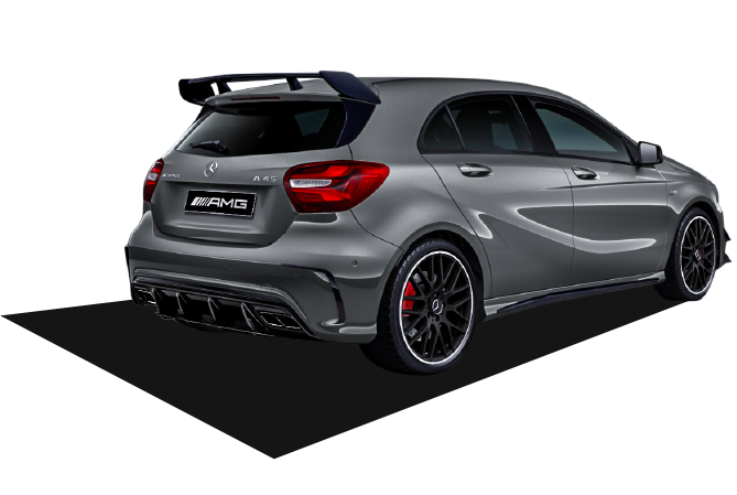 Drs Tuning Mercedes A Uyumlu Serisi W176 (2015-2018) Yeni A45 Difüzör (Plast
