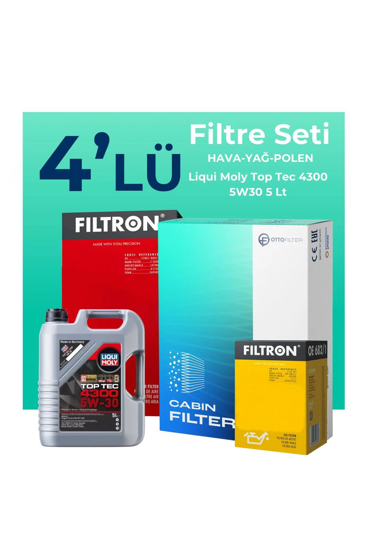 Mercedes A180 Dizel Filtre Bakım Seti Liqui Moly Motor Yağlı (2012-2018) 4 Lü Mercedes A180 Dizel Filtre Bakım Seti Liqui Moly Motor Yağlı (2012-2018) 4 Lü
