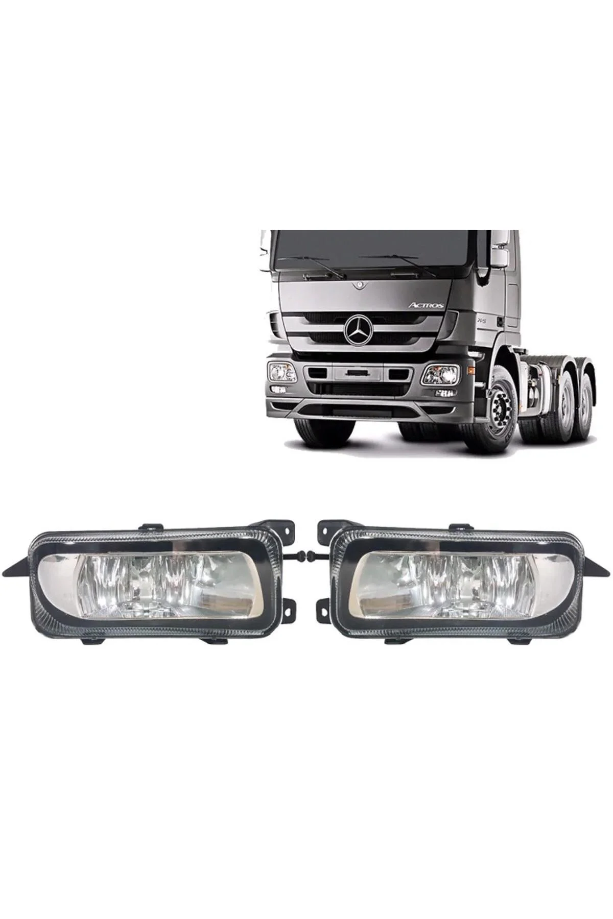 Mercedes Actros Uyumlu Sağ Sol Ön Sis Lambası Takımı 2003--2011