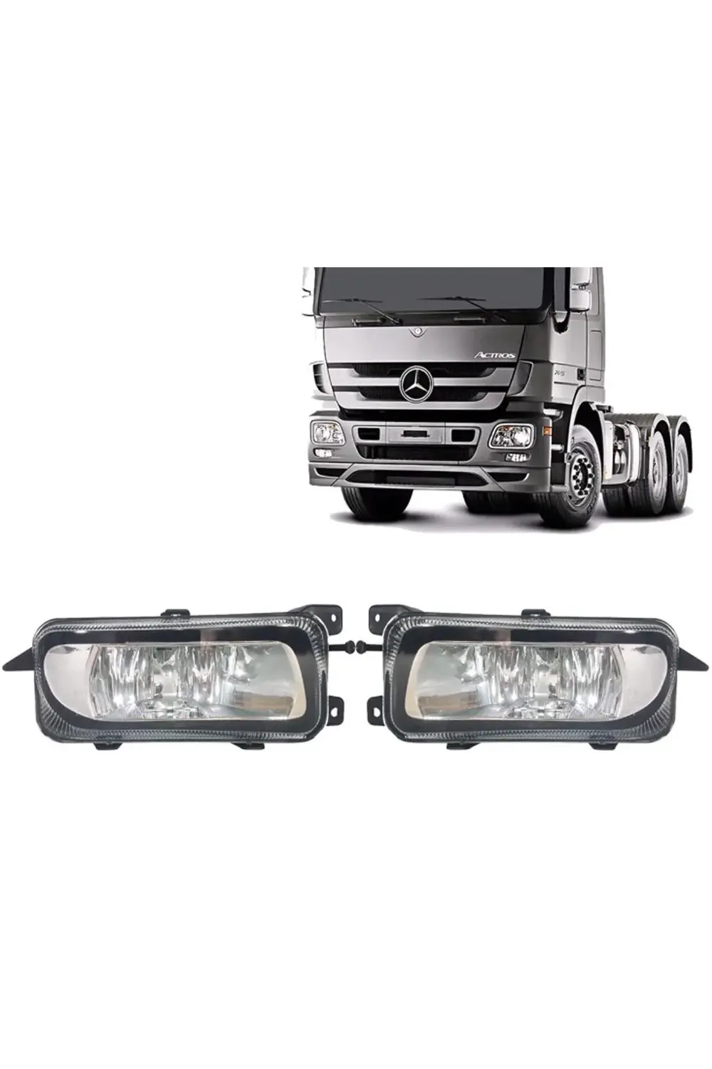 Mercedes Actros Uyumlu Sağ Sol Ön Sis Lambası Takımı 2003--2011