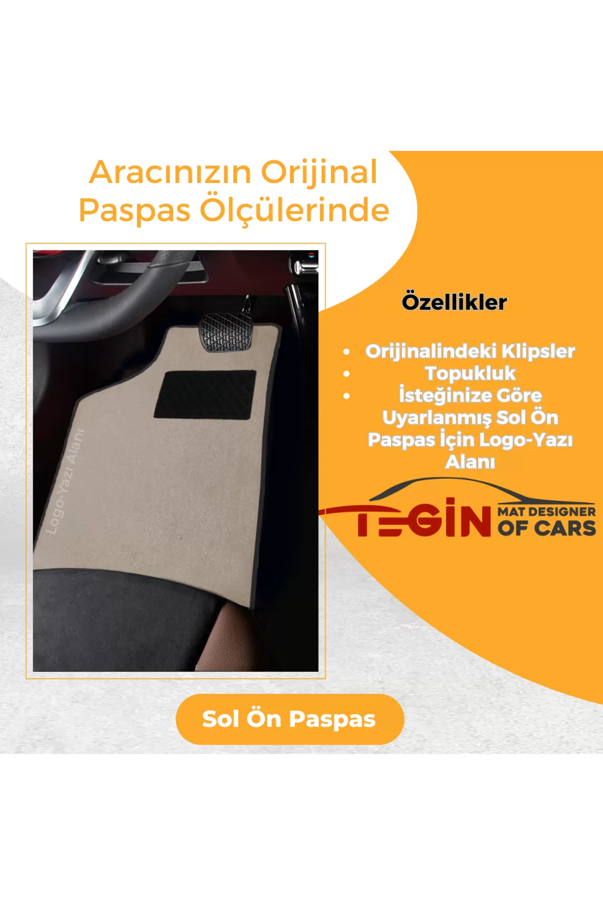 Mercedes-amg Gt-gtc Roadster 2017 Ve S. Bej Halı Siyah Kenar Halı