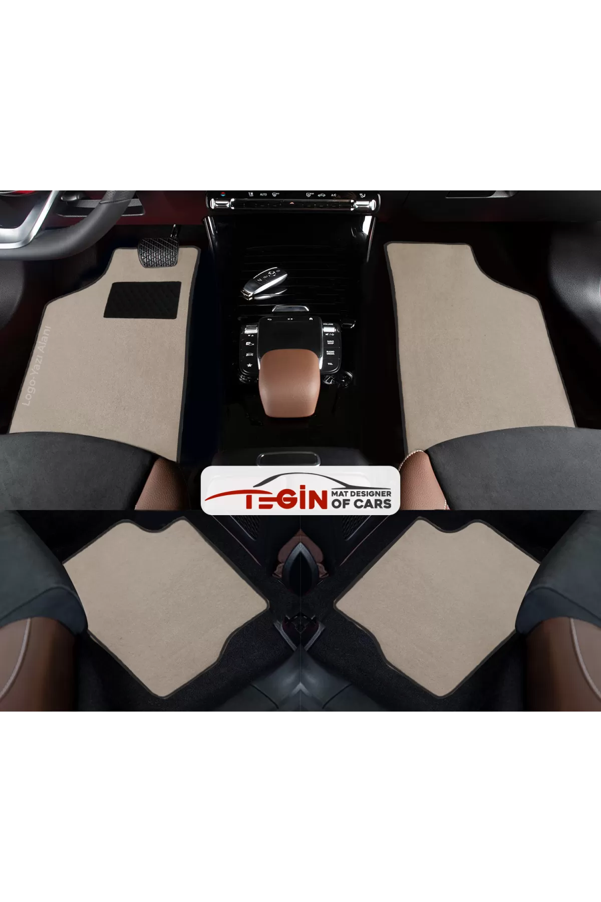 Mercedes-amg Gt-gtc Roadster 2017 Ve S. Bej Halı Siyah Kenar Halı