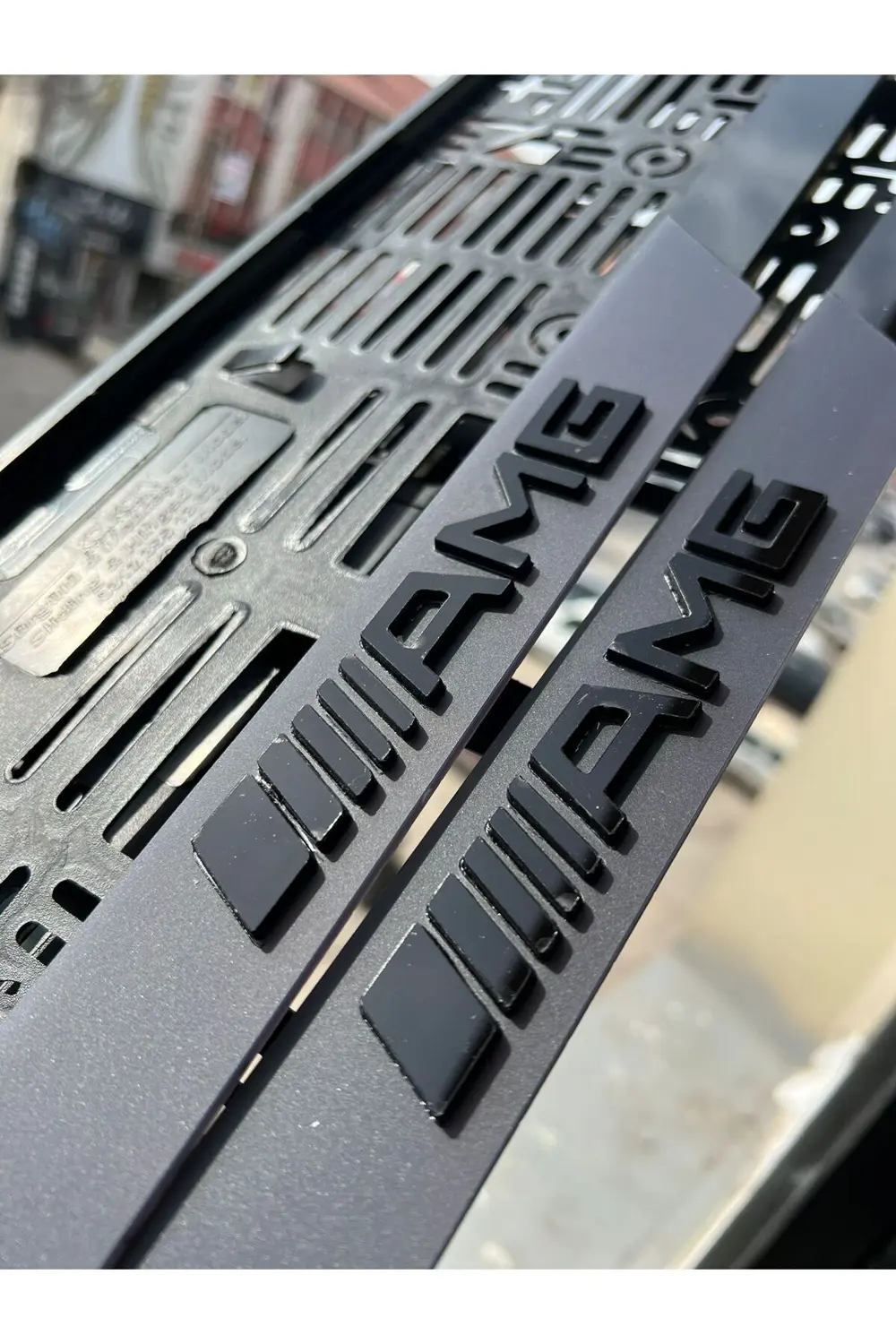 MERCEDES AMG Model Mat Pleksi Plakalık