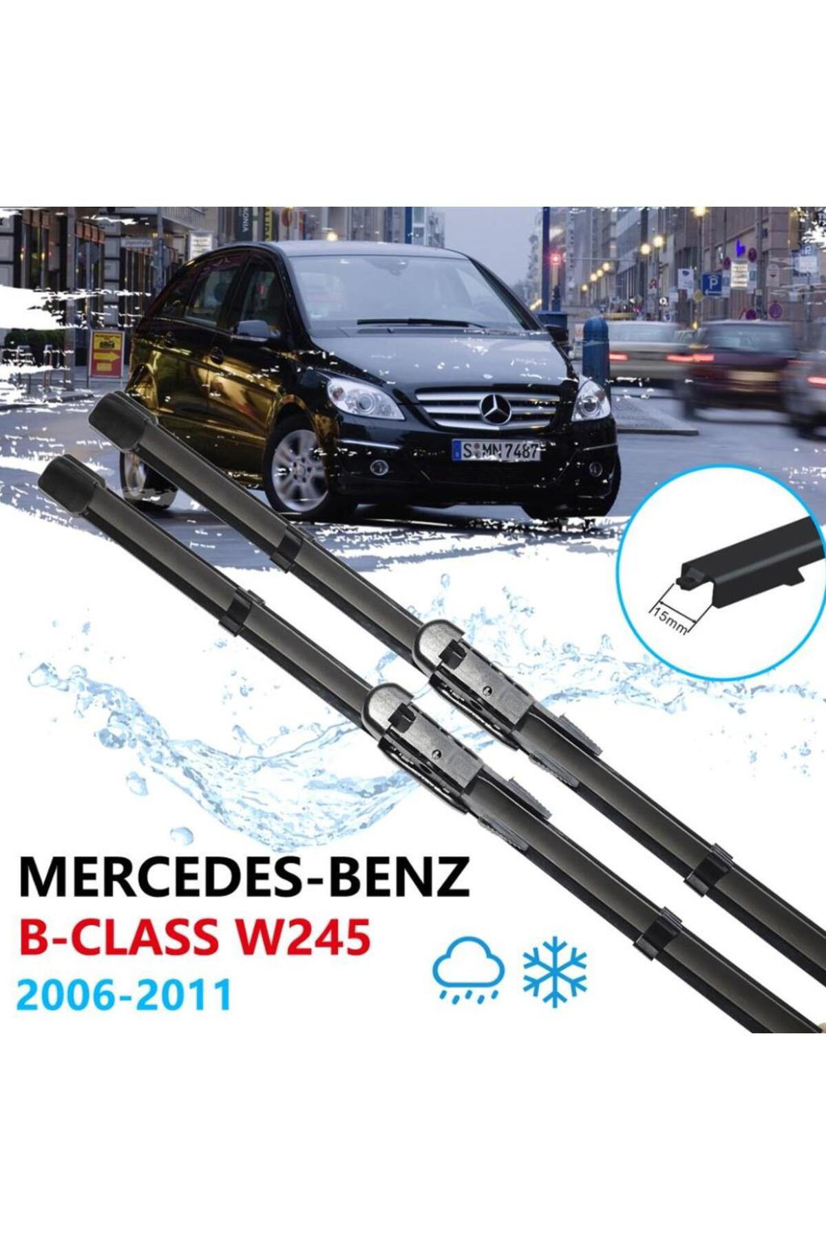 Delco Mercedes B Serisi W245 Ön Cam Muz Silecek Takimi 2006--2011