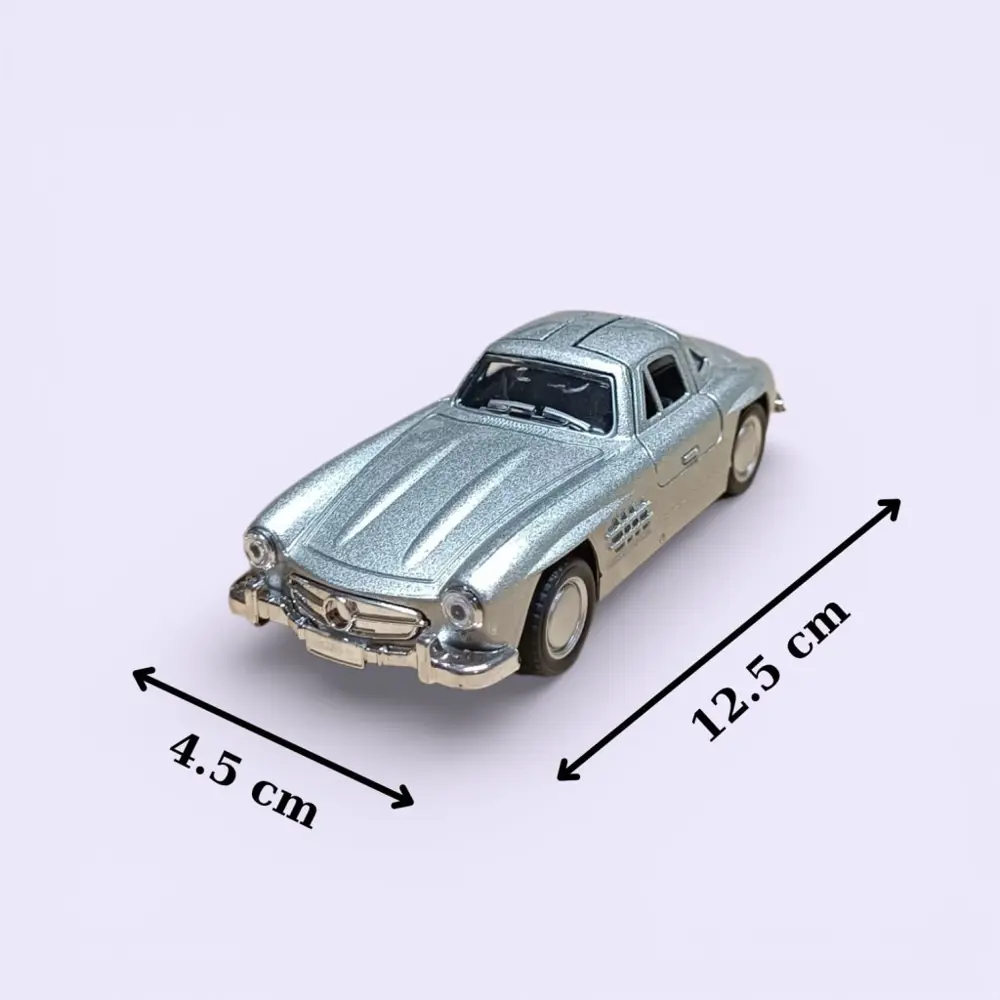 Mercedes-benz 300 Sl Gri Metal Çek Bırak Model Araba Mercedes-benz 300 Sl Gri Metal Çek Bırak Model Araba