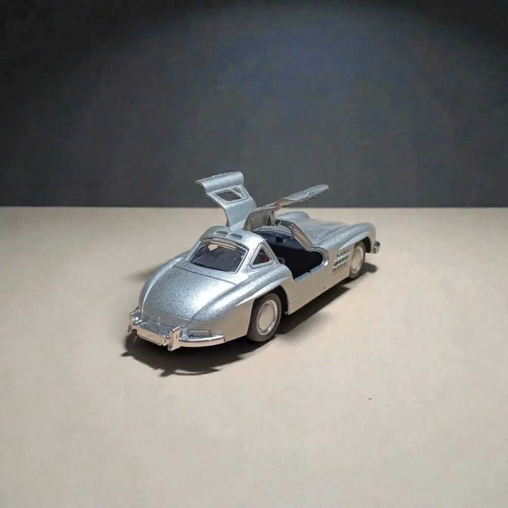 Mercedes-benz 300 Sl Gri Metal Çek Bırak Model Araba Mercedes-benz 300 Sl Gri Metal Çek Bırak Model Araba
