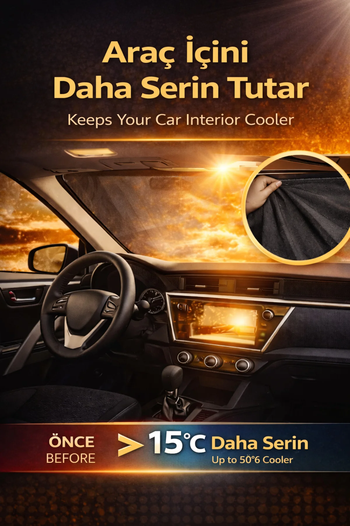 Mercedes-Benz E-Class 1984-1995 Coupe Uyumlu Yan Cam Güneşliği Ön veya Arka