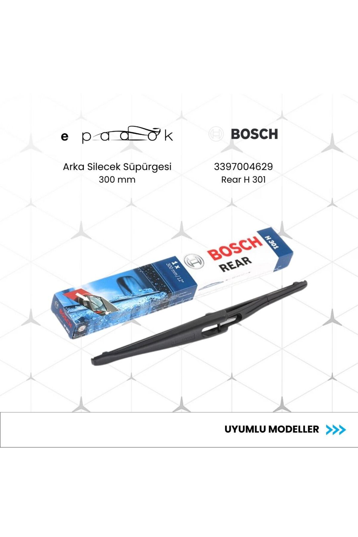 Bosch Mercedes-Benz Glk X204 Arka Silecek Süpürgesi  3397004629 Tw