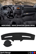 Mercedes - Benz Sprınter (2006-2014) 3d Torpido Koruma Kılıfı - Ö