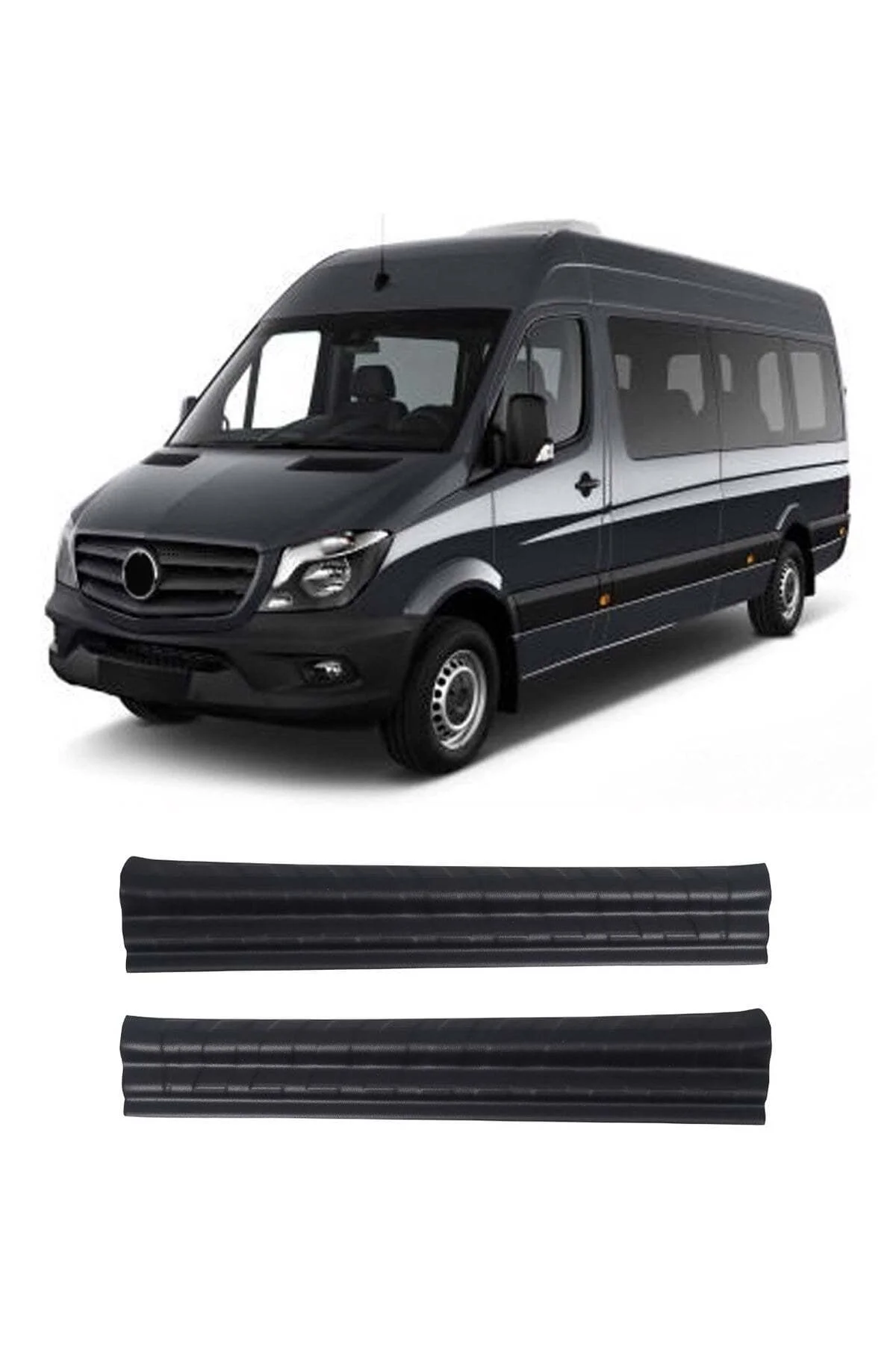 Mercedes-Benz Sprinter W906 2006-2012 Uyumlu Kapı Eşiği Koruma ABS 2 Parça Parlak Siyah Mercedes-Benz Sprinter W906 2006-2012 Uyumlu Kapı Eşiği Koruma ABS 2 Parça Parlak Siyah