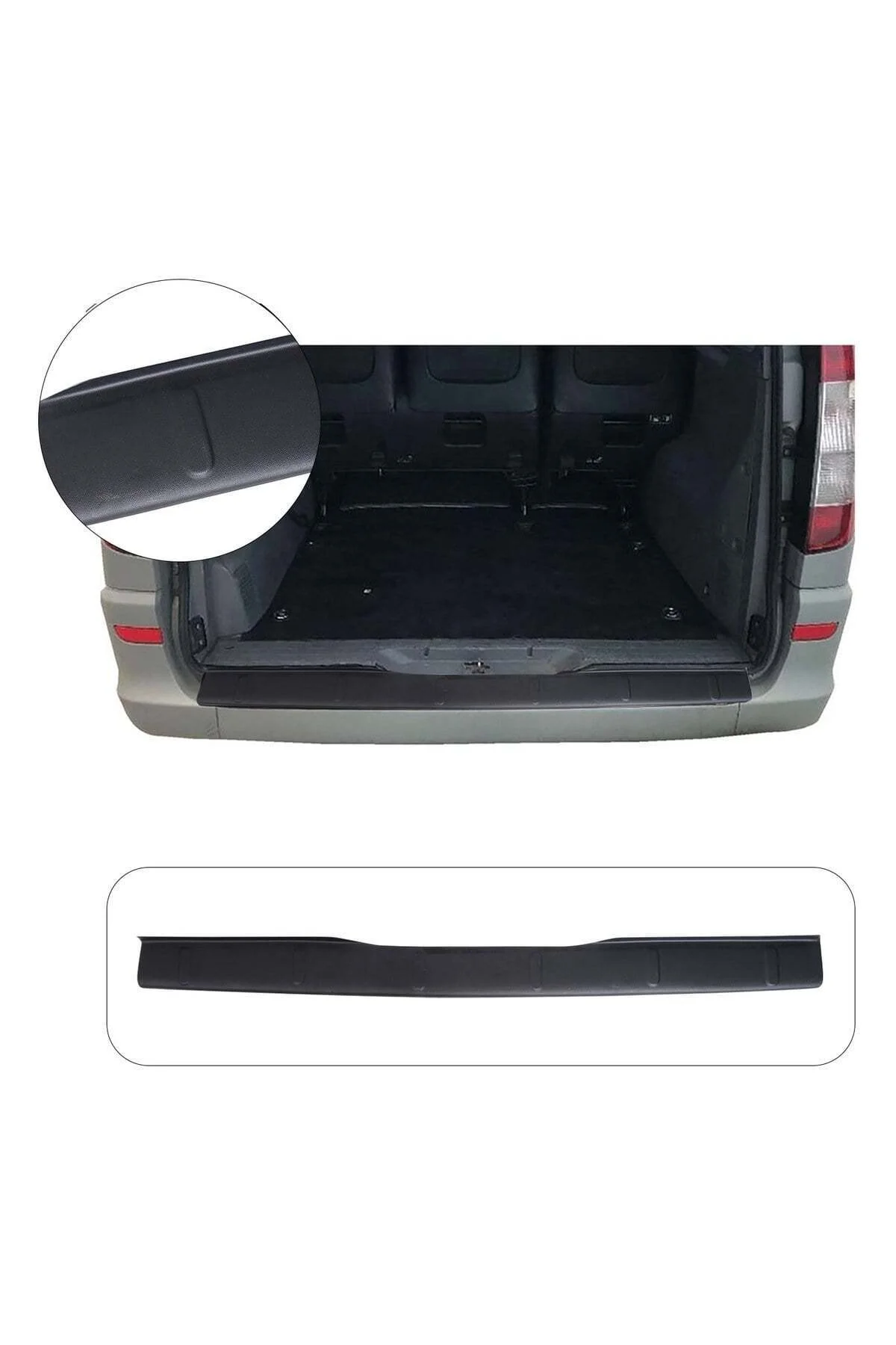 Mercedes-Benz Vito W639 2004-2010 Uyumlu Arka Tampon Eşiği Koruma ABS Parlak Siyah Mercedes-Benz Vito W639 2004-2010 Uyumlu Arka Tampon Eşiği Koruma ABS Parlak Siyah - Görsel 2