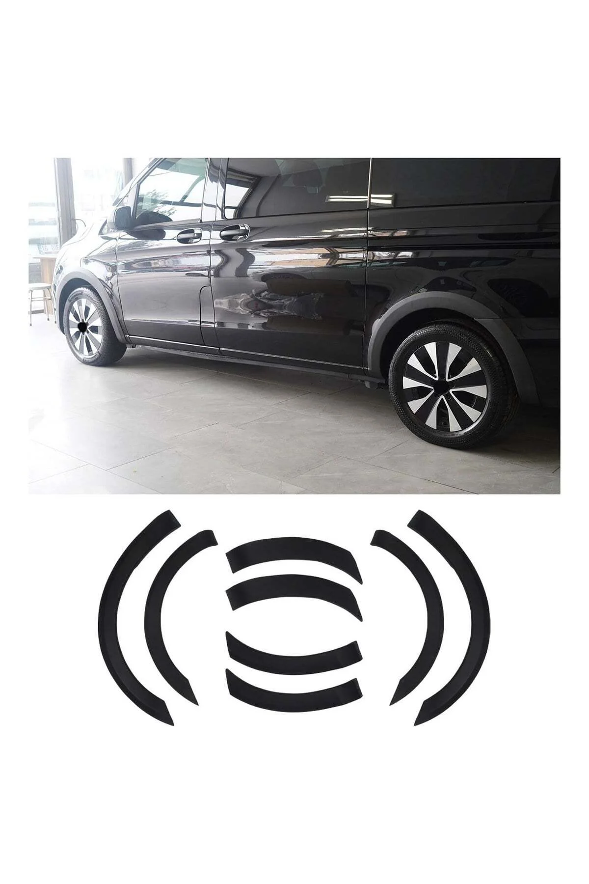 Mercedes-Benz Vito W447 2014 ve Sonrası Uyumlu Çamurluk Dodik Seti 8 Parça ABS Mat Siyah Mercedes-Benz Vito W447 2014 ve Sonrası Uyumlu Çamurluk Dodik Seti 8 Parça ABS Mat Siyah - Görsel 5