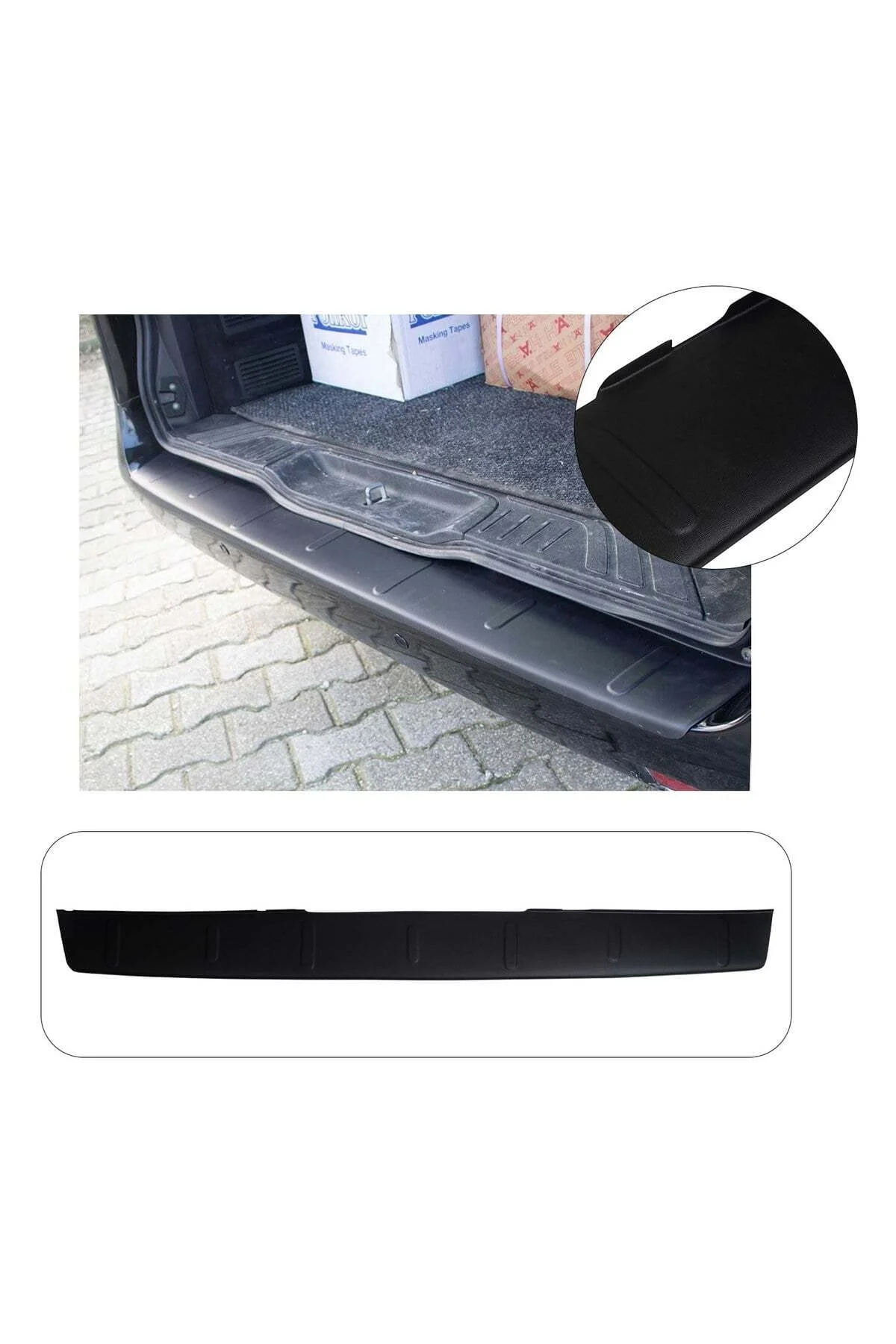 Mercedes-Benz Vito W447 2015-2020 Uyumlu Arka Tampon Eşiği Koruma ABS Mat Siyah - Görsel 2