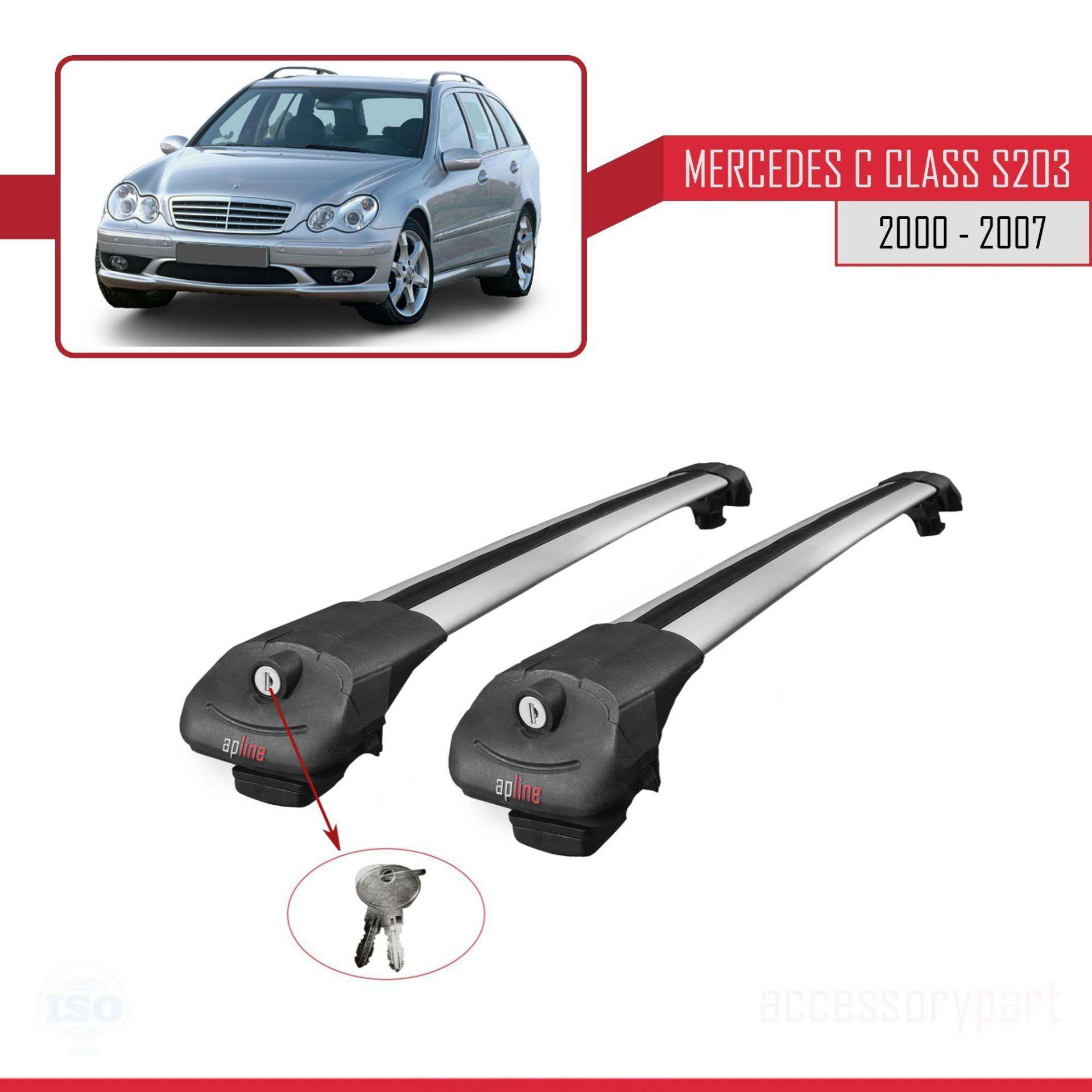 Mercedes C Class (S203) 2000-2007 Arası ile uyumlu ACE-1 Ara Atkı
