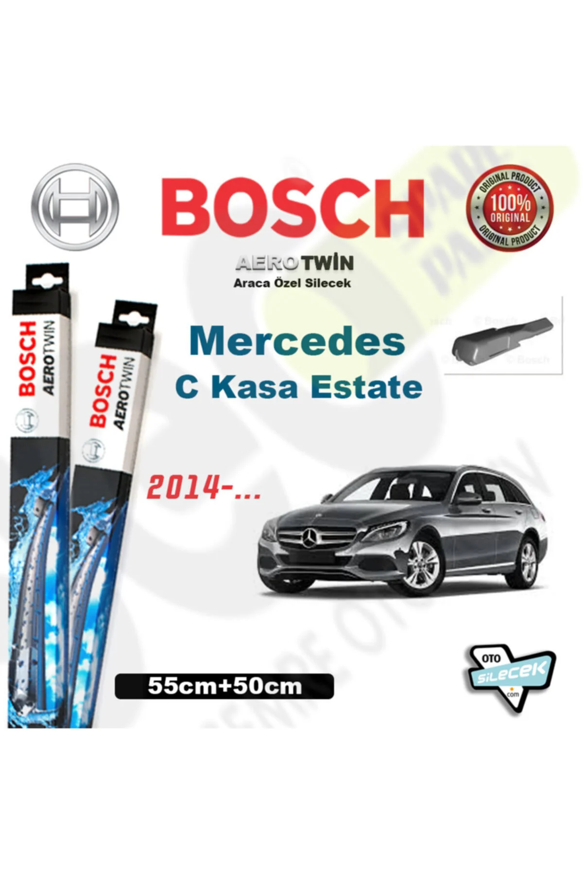 Mercedes C Kasa W205 Estate Aerotwin Silecek Takımı 2014-... Mercedes C Kasa W205 Estate Aerotwin Silecek Takımı 2014-...